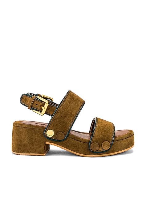 see by chloe galy|See By Chloe Galy Sandal in Medium Brown .